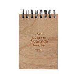 Carnet A7 papier laser bois