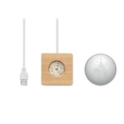 SANTA LIGHT Boule de Noël verre avec LED