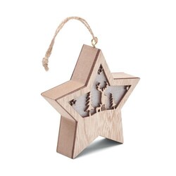 STARLIGHT Suspension étoile MDF avec led