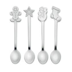 CHIP SET Set 4 cuillères à thé de Noël