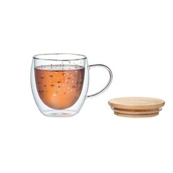 SION Tasse double paroi en verre