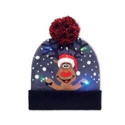 SHIMAS LIGHT Bonnet de Noël tricoté avec LED