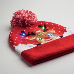 SHIMAS LIGHT Bonnet de Noël tricoté avec LED