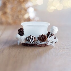 BOUGIE Bougeoir de Noël