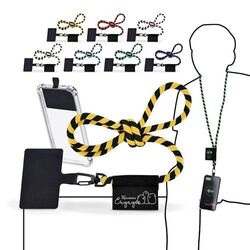 CORDON TOUR DE COU / LANYARD TUBULAIRE TISSEE PORTE TELEPHONE
