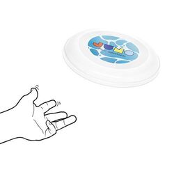 FRISBEE DISQUE-VOLANT EN PP DIAM.216 mm (IML)