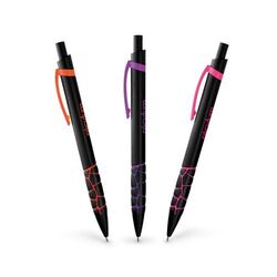 STYLO BILLE ECRITURE NOIRE CORPS ET CLIP PLASTIQUE