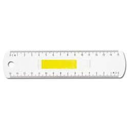 REGLE TRANSPARENTE 15 CM AVEC MARQUE PAGE