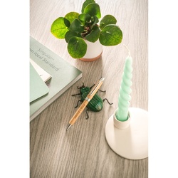 BAHIA II. Stylo à bille en bambou avec clip et mécanisme twist