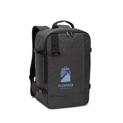 CIES. Sac à dos conforme aux dimensions requises par les compagnies aériennes, en polyester recyclé 600D haute densité