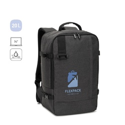 CIES. Sac à dos conforme aux dimensions requises par les compagnies aériennes, en polyester recyclé 600D haute densité