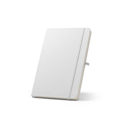ANNE SUB. Cahier A5 en polyester recyclé (100% rPET) 300D, idéal pour la personnalisation par sublimation