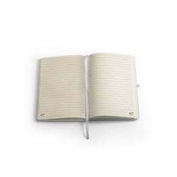 ANNE SUB. Cahier A5 en polyester recyclé (100% rPET) 300D, idéal pour la personnalisation par sublimation