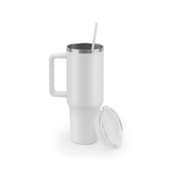 JOYNER XL. Grand gobelet de voyage en acier inoxydable (91% recyclé) avec double paroi isolée sous vide et finition mate 1300 mL