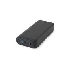 BECKER 20. Batterie nomade de 20 000 mAh en ABS recyclé (100 % rABS) avec chargeur sans fil ultrarapide de 15 W