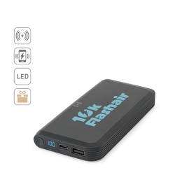 BECKER 10. Batterie nomade de 10 000 mAh en ABS recyclé (100 % rABS) avec chargeur sans fil ultrarapide de 15 W