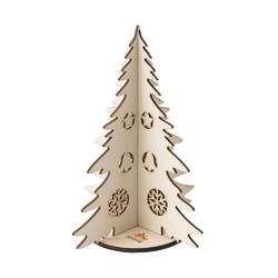 PINERY. Arbre de Noël en bois pliable à colorier