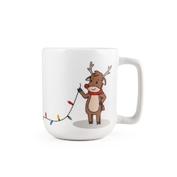 REINDEER. Tasse avec impression de Noël 330 mL