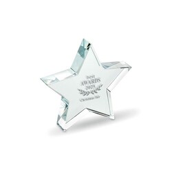 STARWARD Trophée en verre Etoile