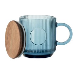 VITRIO MUG Mug en verre strié 300ml