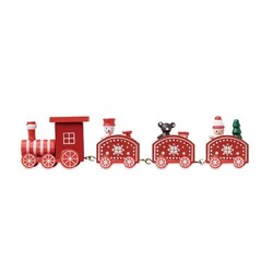 JUNA Train de Noël en bois