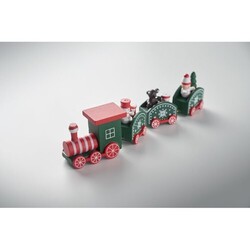 JUNA Train de Noël en bois