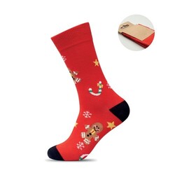SOC MEDIUM Paire de chaussettes Noël M