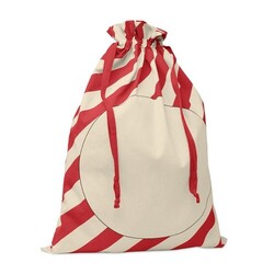 LAUKKU Grand sac coton Père Noël