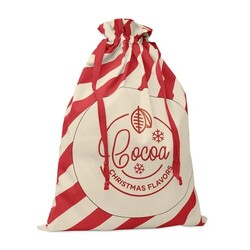 LAUKKU Grand sac coton Père Noël