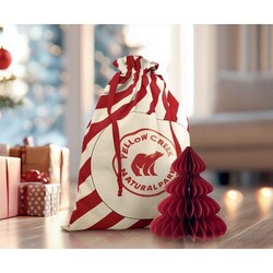 LAUKKU Grand sac coton Père Noël