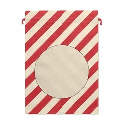 LAUKKU Grand sac coton Père Noël