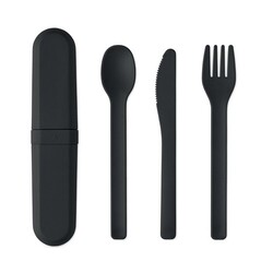 BITEFUL Set de couverts et étui en PLA