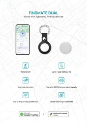 Retrouve-clés en plastique recyclé RCS Findmate Dual