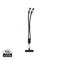 Bracelet téléphone avec câble 60W en rPET RCS LoopAmp