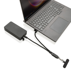 Bracelet téléphone avec câble 60W en rPET RCS LoopAmp