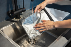 Sac à lunch pliable 30x20cm en rPET AWARE™ Snackstrap