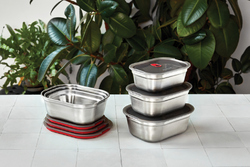 Set de boites repas x3 Petite, Moyenne, Grande Black+Blum