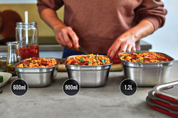 Set de boites repas x3 Petite, Moyenne, Grande Black+Blum