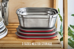 Set de boites repas x3 Petite, Moyenne, Grande Black+Blum