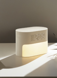 Réveil à bruit blanc en plastique recyclé RCS LumaRise