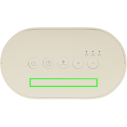 Réveil à bruit blanc en plastique recyclé RCS LumaRise