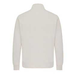 Sweater IQONIQ à col montant zippé en coton recyclé Elgon