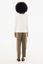 Sweater IQONIQ à col montant zippé en coton recyclé Elgon