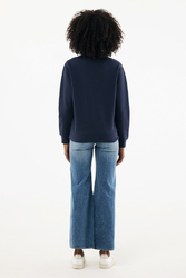 Sweater IQONIQ à col montant zippé en coton recyclé Elgon