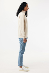 Sweater IQONIQ à col montant zippé en coton recyclé Elgon