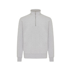 Sweater IQONIQ à col montant zippé en coton recyclé Elgon