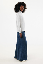 Sweater IQONIQ à col montant zippé en coton recyclé Elgon