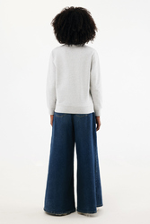 Sweater IQONIQ à col montant zippé en coton recyclé Elgon