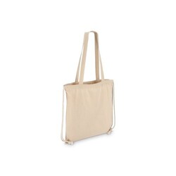 Sac fourre-tout à cordon en coton OEKO-TEX® 38 x 42cm 140g/m².