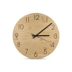Horloge murale en bambou